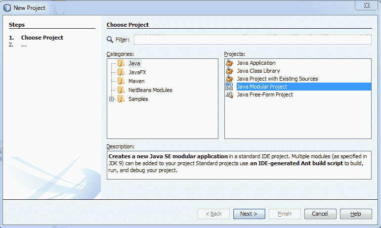 Create Java Modular Project