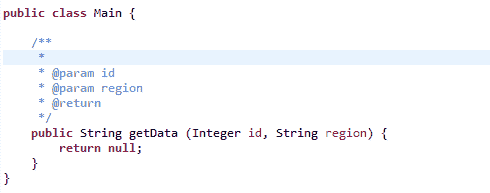 Java Comment shortcut in eclipse