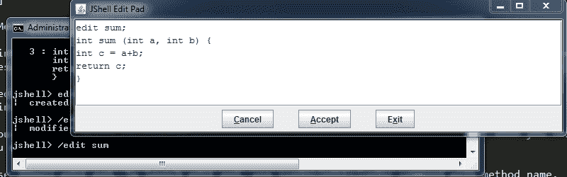 JShell Edit Pad