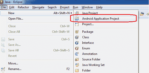 File - Android Application Project