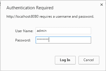 Basic Authentication Screen