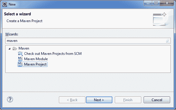 Create Maven Project Wizard