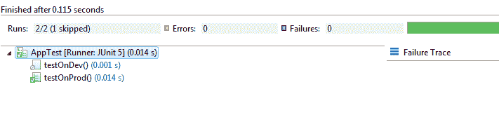 JUnit5 Disabled Annotation Over Method