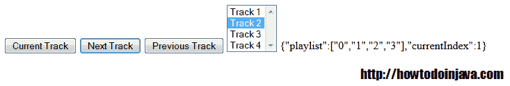 Demo Screen of MVC + PubSub w2ith JavaScript