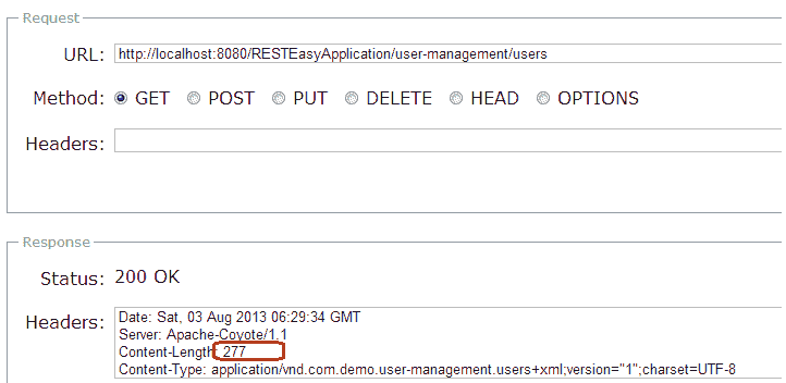 RESTEasy example without gzip compression