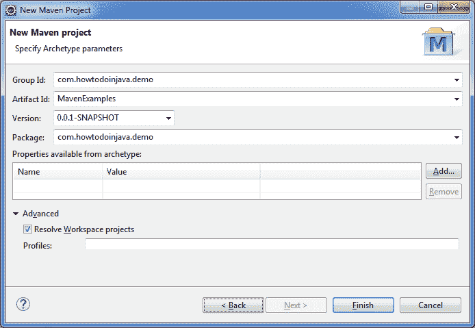 Create Maven Parent Project