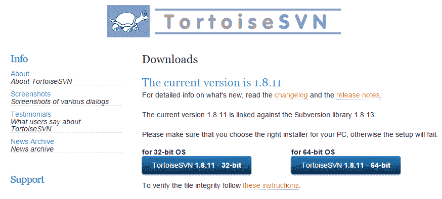 Tortoise svn download