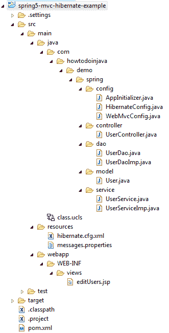 Spring5 WebMVC Project Structure