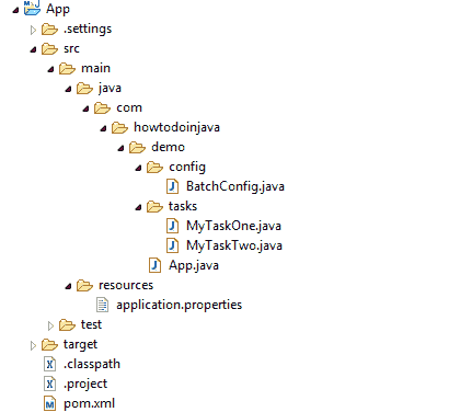 Spring Batch Java Config Example