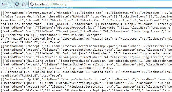 Endpoint dump Output