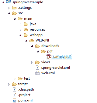 File download project structure