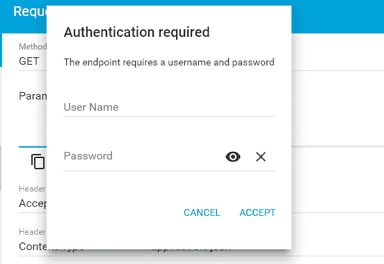 Require username and password